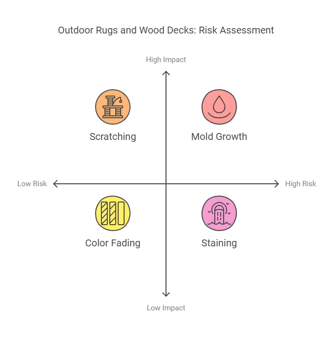 Will an Outdoor Rug Damage a Wood Deck