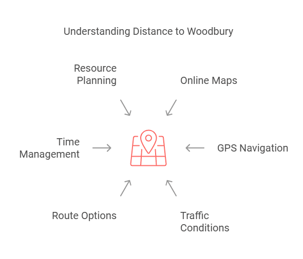 How Far is Woodbury from Me