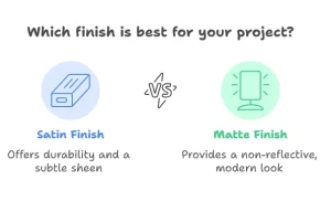 Satin Versus Matte Finish