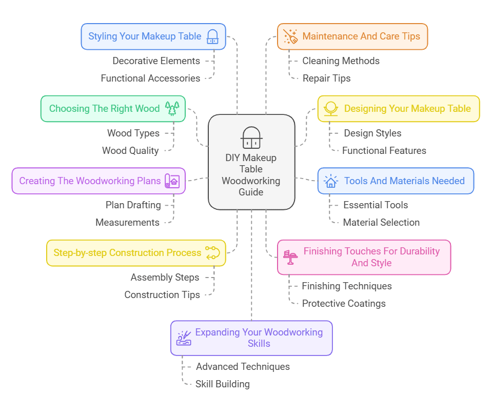 How to Makeup Table Woodworking Plans