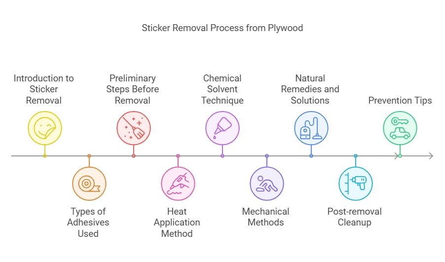 How to Remove Sticker from Plywood
