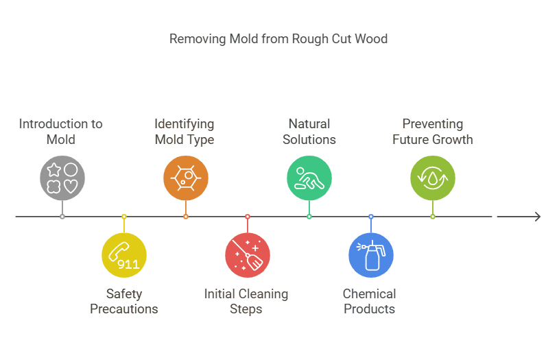 How to Remove Mold from Rough Cut Wood