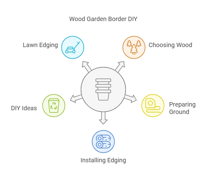 How to Make a Wood Garden Border