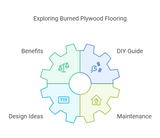 Burned Plywood Flooring