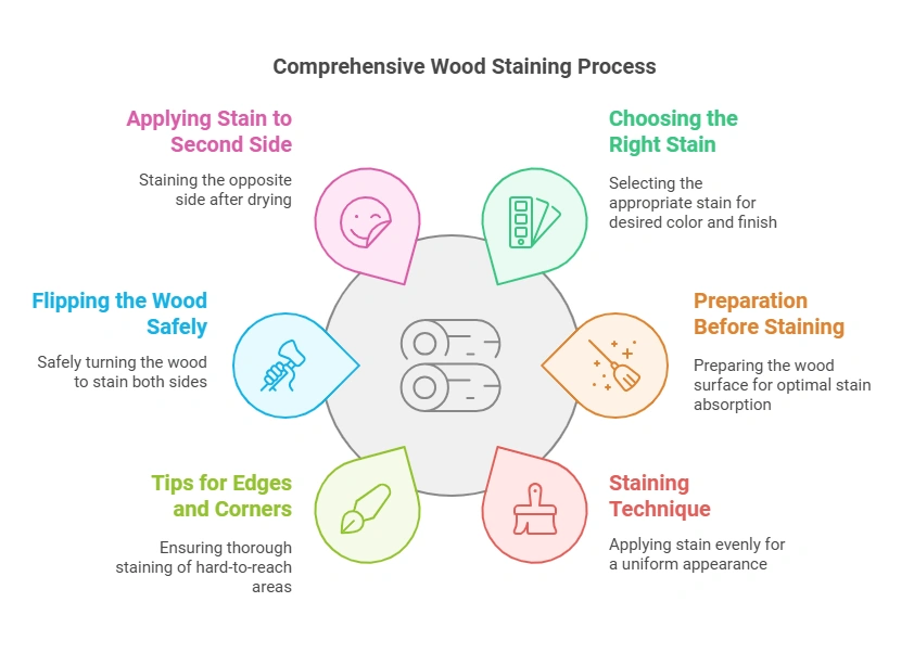 How to Stain Both Sides of Wood