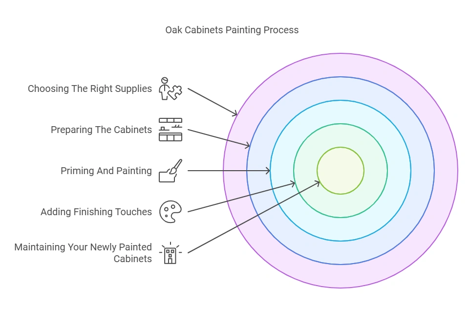 How to Paint Oak Cabinets White
