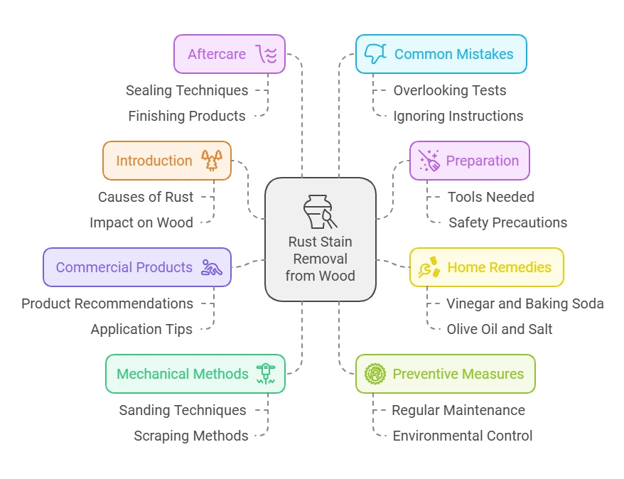 How to Remove Rust Stains from Wood