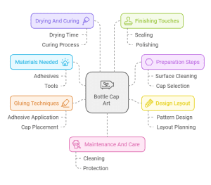 How to Glue Bottle Caps to Wood