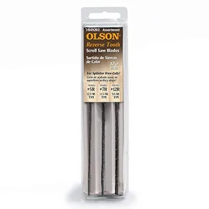 Olson Saw FR49202 reverse tooth scroll saw blade black
