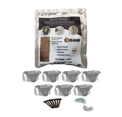 EZ-Hang door installation kit, no-shims door hanging brackets