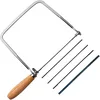 KAKURI coping saw frame with 5 replacement blades for hand-cut letters