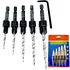 FTG USA 5-piece countersink drill bit set for wood screws