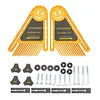 Two-pack featherboard safety push block for table saws