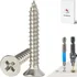 stainless steel flat head wood screws with countersink kit
