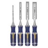 IRWIN 4-piece woodworking chisel set for squaring recess corners