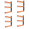 Ultrawall 3-level wall mount lumber and plywood storage rack