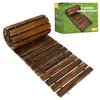 RELIANCER Cedar Wooden Garden Pathway Edging