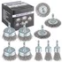 Rocaris 10-pack carbon steel wire wheel cup brush set for drill