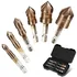 COMOWARE 6-piece hex shank countersink drill bit set