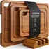 Bamboo cutting board set with storage stand