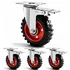 5 inch heavy duty dual locking caster wheels