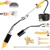Heavy duty propane weed burner torch kit with 10 foot hose