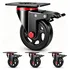 FVCLBZ 4 inch caster wheels with brake for outdoor use