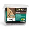 Deck Plus brown #10 x 3 inch exterior deck screws 5 lb box with T25 bit