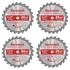 Revvstark 4 pack 4.5 inch carbide blades for mini circular saws cutting treated wood