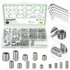 300-piece M3 to M8 set screw assortment kit with hex wrenches
