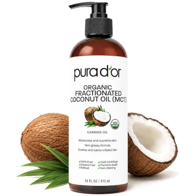 PURA DOR fractionated coconut oil MCT 16 ounce