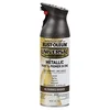 Rust-Oleum metallic spray paint used to paint door hinges oil rubbed bronze