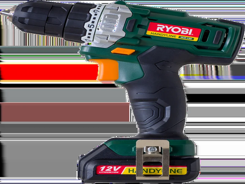 Cordless drill with removable lithium-ion battery pack