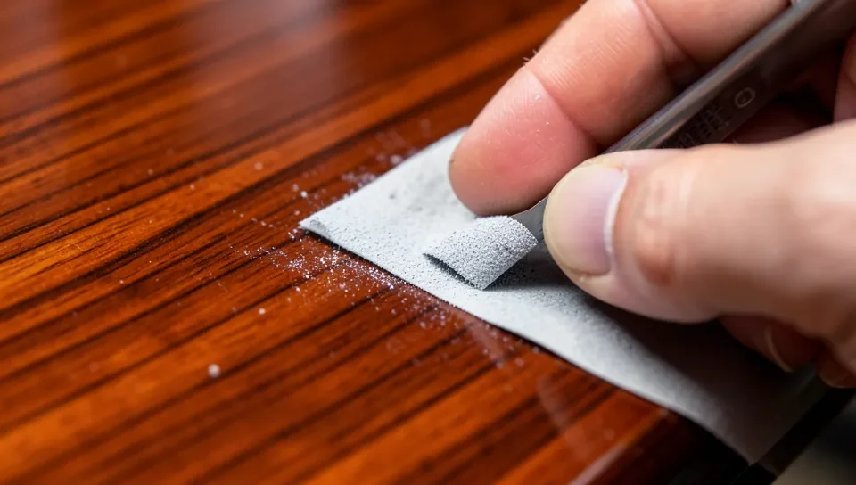 Light sanding between lacquer coats improves adhesion and smoothness