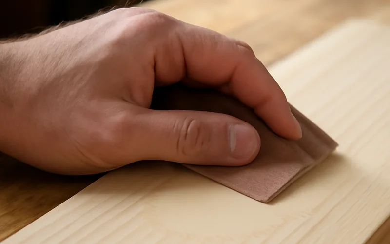 hand sanding a wood surface smooth after filling a hole hand sanding a wood surface smooth after filling a hole
