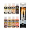 FolkArt skintone acrylic paint kit with brushes for painting realistic skin tones