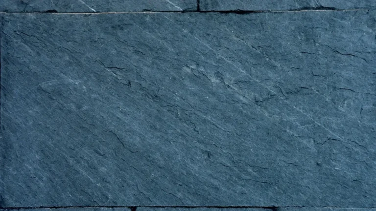 Close-up of a natural cleft slate tile surface with fine layered texture