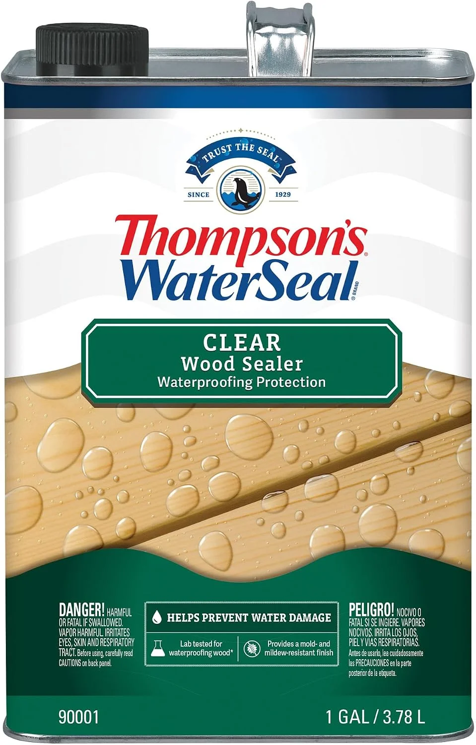 Thompson's WaterSeal Clear Wood Sealer, 1 Gallon