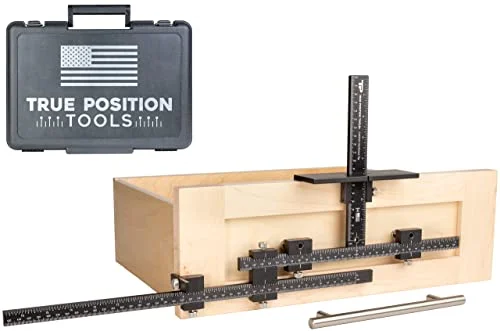 True Position Tools PRO Cabinet Hardware Jig for installing cabinet handles and knobs straight