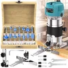 TwoWin 800W compact wood router for shaping worm gear notches