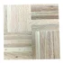 Unfinished red oak parquet flooring tile, 12 by 12 inches