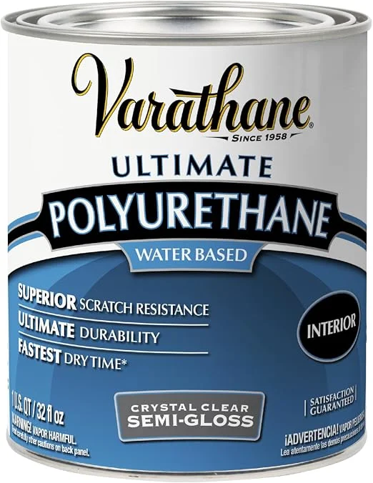 Varathane water-based semi-gloss polyurethane, quart