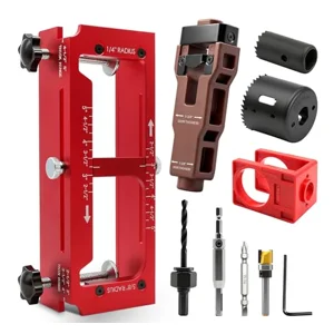 Vorhixa Door Hinge Jig, Door Lock Installation Kit, Door Latch Mortise Tool