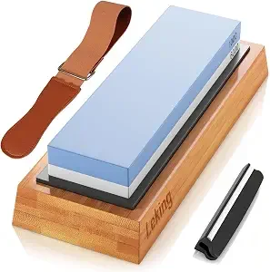 1000/6000 grit dual-sided whetstone sharpening stone set