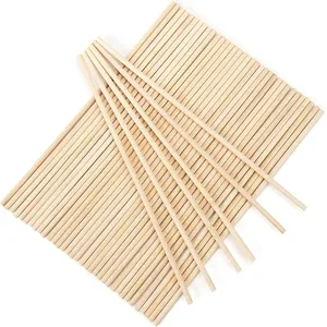 50-pack of 1/4 inch by 12 inch wooden dowel rods