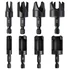 8-piece wood plug cutter set, carbon steel