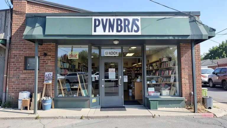 Exterior of a woodworking supply retail store