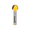 YONICO 1/2-inch core box router bit with yellow cutter head and 1/4-inch shank