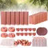Woodever 56-piece cedar block set with metal hooks