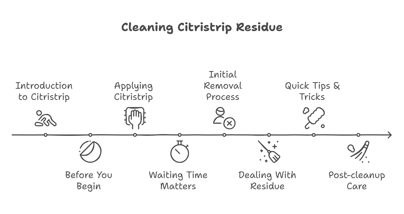 How to Clean off Citristrip Residue